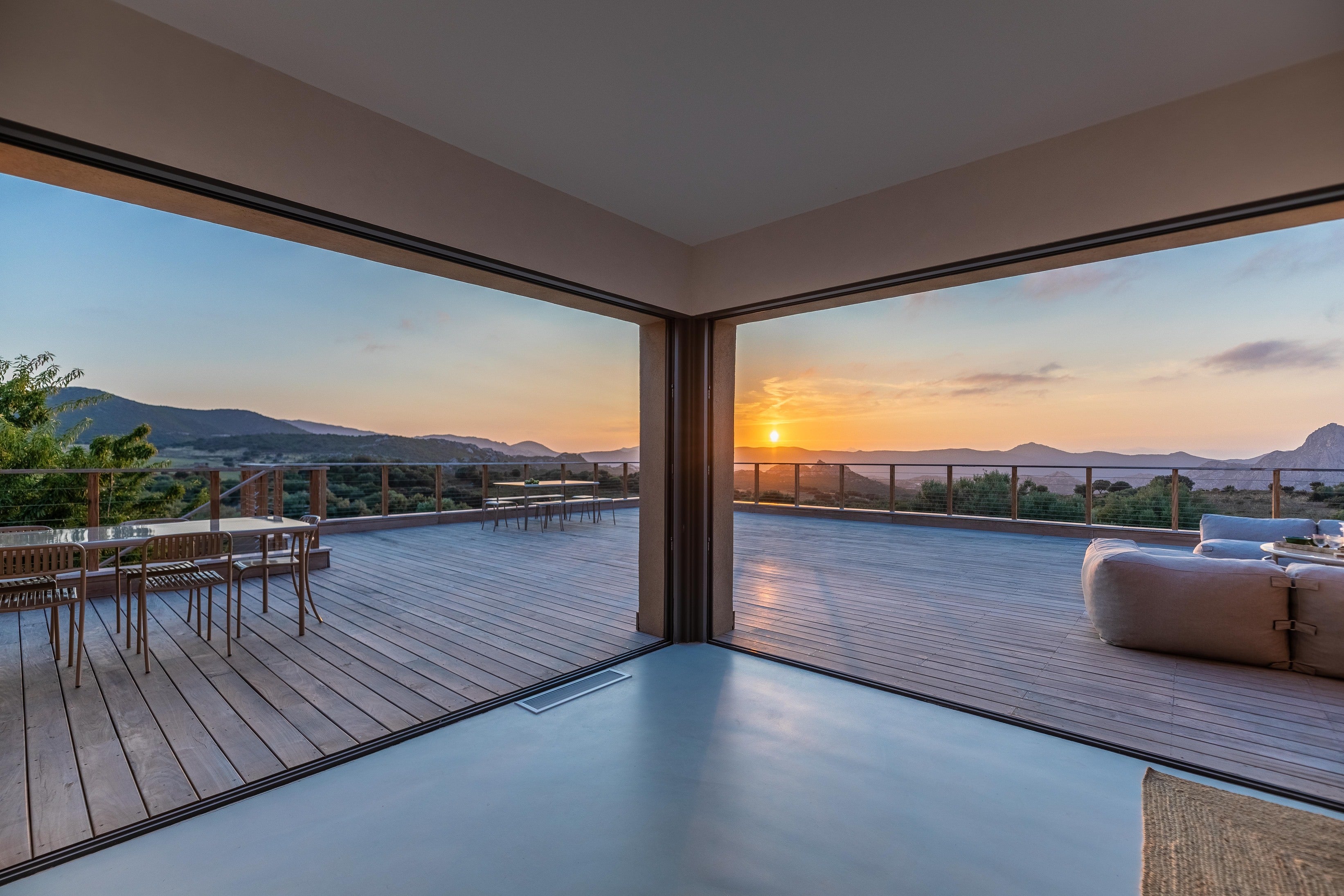 sunset from the cube
